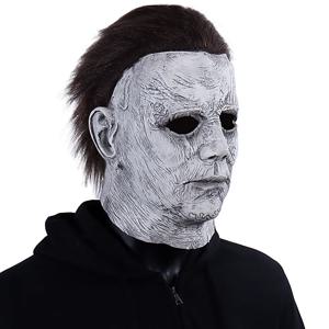 할로윈 마이클 마이어스 킬러 마스크 코스프레 공포 피 묻은 라텍스 마스크 헬멧 카니발 가장 무도회 파티 의상 소품