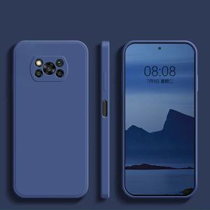 샤오미 포코 X3 X 3 프로용 액체 실리콘 휴대폰 케이스, NFC X3Pro, 포코 x3 프로용 소프트 케이스, 후면 커버, 럭셔리 오리지널