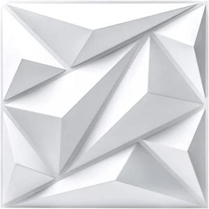 12pcs/20pcs 실내 벽 장식을위한 3D 질감 벽 패널, 거실 홀 침실 호텔 사무실, 30cm x 30cm에 적합
