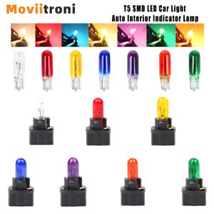 5Pcs T5 SMD LED 자동차 조명 자동차 발광 다이오드 악기 게이지 대시 보드 전구 자동 인테리어 표시 등