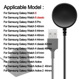 USB C 타입 PD 케이블 충전기, 삼성 갤럭시 워치 6, 5, 프로, 4/3, 액티브 2, 워치 6 클래식용, 41mm, 45mm, 40mm, 44mm, 43mm, 47mm, 42mm, 46mm