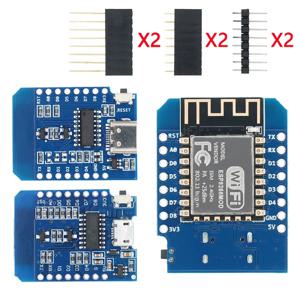 D1 미니 TYPE-C/MICRO ESP8266 ESP-12F CH340G V2 USB D1 미니 WIFI 개발 보드 D1 미니 NodeMCU Lua IOT 보드 3.3V 핀 포함
