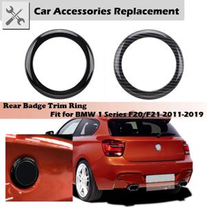 후면 배지 링 자동차 로고 커버 트림 프레임 BMW 1 시리즈 F20 / F21 2011-2019 장식 액세서리 블랙 M 에디션에 적합