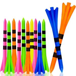 PGM 50pcs 골프 티 플라스틱 스트라이프 5 발톱 티 무작위 색상 액세서리 스포츠 TE001-Y