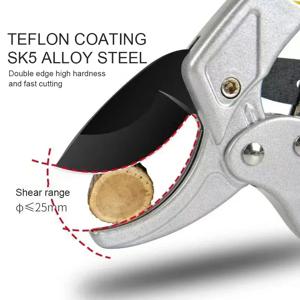 티타늄 도금 가지치기 가위, 인체공학적 합금강, 정원 절단에 빠르고 효율적, 노동 절약형 수확