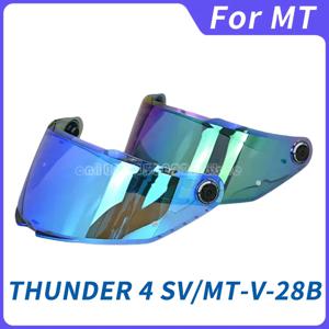 MT THUNDER 4 SV 용 헬멧 바이저 쉴드 선 스크린 Capacete 앞 유리 Uv 보호 오토바이 MT-V-28B 용 추가 렌즈 교체