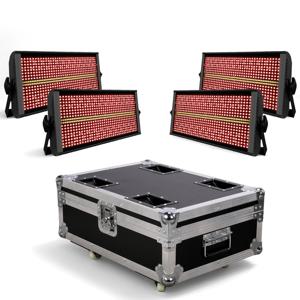 200W LED RGBW 4in1 dj 48 영역 파티션 스트로브 라이트 화이트 8000K DMX 슈퍼 브라이트 Dj 워시 바 스트로브 무대 조명 효과