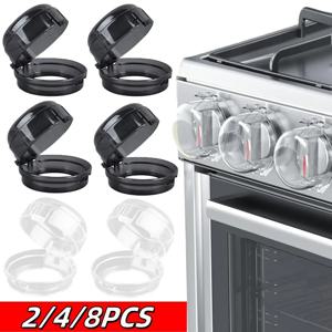 2/4/10Pcs 접착제가있는 가스 스토브 손잡이 커버 어린이 안전 내열성 오븐 손잡이 잠금 장치 아기 안전 홈 조리기구 보안