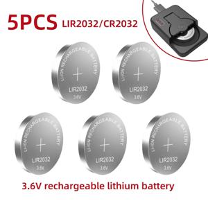 2-50PCS LIR2032 충전식 리튬 배터리 2032 충전은 시계 코인 배터리 용 3.6v 40mAH CR2032를 대체 할 수 있습니다