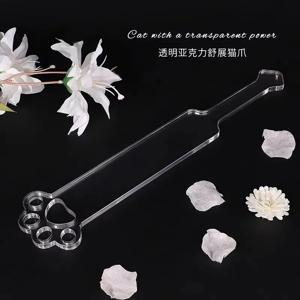 40CM 아크릴 고양이 발 말 채찍 스팽킹 패들 승마 승마 박쥐