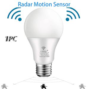 1pc 모션 센서 LED 전구 6W 9W 12W 15W 18W 20W E27 레이더 센서 라이트 램프 Lamparas 220V 홈 계단 통로