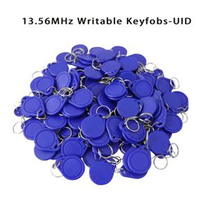 13.56MHz RFID UID 변경 가능 Keyfobs M1 S50 블록 0 섹터 재기록 가능 IC 키 체인 도어 액세스 제어 복사기 복사 태그 토큰