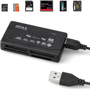 MP3용 리더기, 디지털 카메라 일체형 메모리 카드 리더기 USB 외장형 카드 리더기 SD SDHC Mini Micro M2 MMC XD CF