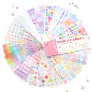멀티 소재 다이 커팅 만화 스티커 도서 30/60 Pcs Scrapbooking 스티커 장식 저널 용품 미적 편지지
