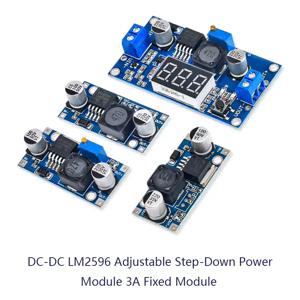 DC-DC 스텝다운 전원 모듈 3A 조정 가능한 벅 모듈 LM2596 조정 전압 24V ~ 12V 5V 3V