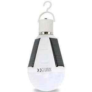 E27 충전식 LED 태양 전구 램프 7W 12W 85V-265V 야외 비상 태양 광 전원 전구 여행 낚시 캠핑 라이트 텐트 램프