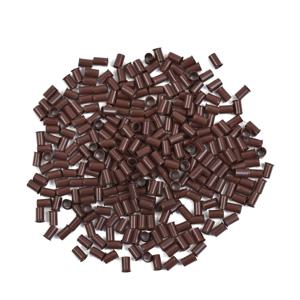 1000pcs 3.4mm 헤어 익스텐션 링 유로 잠금 플레어 플레어링 구리 튜브 링 인간의 머리카락 익스텐션을위한 비즈 링크