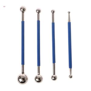 듀얼 스테인레스 스틸 프레스 볼 타일 그라우트 접착제 갭 수리 스틱, 세트당 4 개