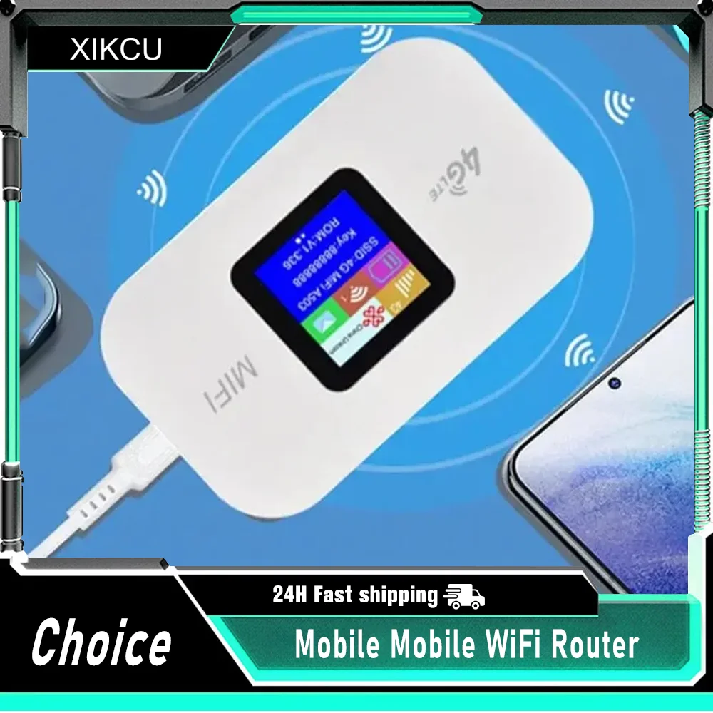 4G Lte 라우터 무선 Wifi 휴대용 모뎀 미니 야외 핫스팟 포켓 Mifi 150mbps Sim 카드 슬롯 리피터 3000mah
