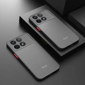Xiaomi POCO X6 Pro 5G 케이스 럭셔리 매트 투명 전화 커버 Redmi Note 13 12 11 4G 10 9 얇은 갑옷 범퍼