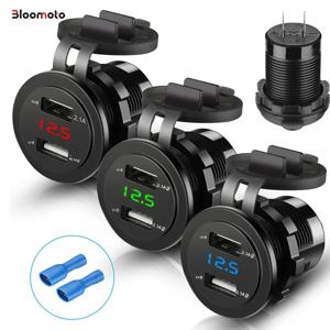 12V/24V USB 충전기 오토바이 4.2A 듀얼 USB 시가 라이터 오토바이 충전기 자동차 오토바이용 시가 라이터 소켓