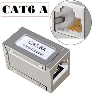 RJ45 커플러 이더넷 익스텐더 10Gbps, Cat7/ Cat6/ Cat5e 케이블용 Cat7 이더넷 커플러 암-암 커넥터