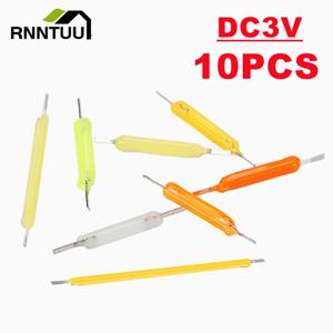 10PCS 3V COB LED 필라멘트 에디슨 전구 램프 부품 백열등 다이오드 액세서리 다색 휴일 조명 장식