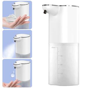 자동 비누 디스펜서 400ml 4단계 조절 가능한 욕실 스마트 세척 손 기계 USB 충전식 터치리스 손 소독제