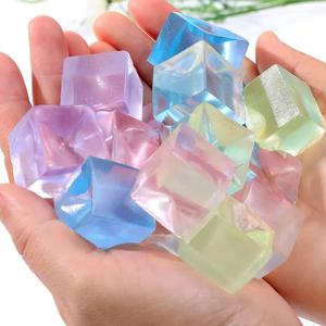 Squishy Ice Cube Fidget 안티 스트레스 짜기 장난감 어린이 성인 파티 선물 감압 자폐증 ADHD 감각 불안 치료