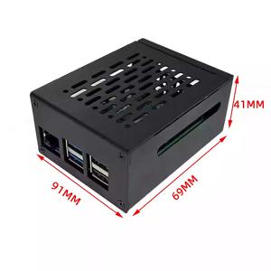 Raspberry Pi 5 케이스 지원 PCIe M.2 NVMe SSD 쉴드 상단 X1001 / X1003 / X1000 / X1004 / X1015 및 액티브 쿨러