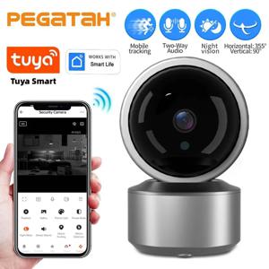 새로운 투야 IP 카메라 5MP 와이파이 비디오 감시 카메라 HD 야간 투시 양방향 오디오 자동 추적 클라우드 스마트 홈 카메라