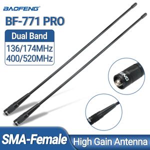 BAOFENG BF-771 PRO 워키 토키 용 SMA-여성 VHF UHF 듀얼 밴드 안테나 Baofeng UV-5R UV-21 k6 Quansheng UV K5 (8) 햄 라디오