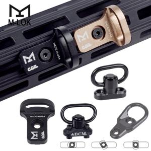 전술 CNC CQD 어깨 스트랩 빠른 슬링 RSA GBB 슬링 마운트 어댑터 MLOK 20mm 레일 사냥 Airsoft 소총 QD 슬링 AR15 AK47