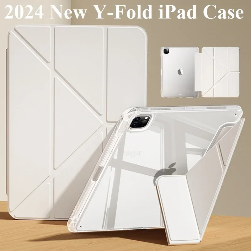 Y 접이식 자기 케이스 iPad A16 2025 Air 5 Air4 iPad Air11 13 M3 M2 2024 Pro11 13 12.9 10th 9th 8th 6th 5th 10.9 10.5 10.2 9.7
