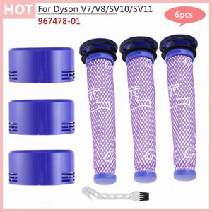 다이슨 V7 V8 SV10 SV11 예비 부품 손잡이 로봇 진공 청소기 전면 후면 Hepa 필터 홈 액세서리 967478 -01