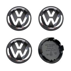 4pcs 55mm 56mm 65mm 70mm 자동차 휠 센터 캡 Hubcap 커버 VW 폭스 바겐 제타 MK5 골프 Passat 스타일링 3B 7601171   1J 0601171