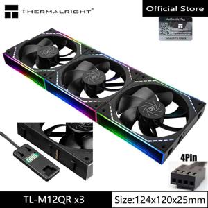 Thermalright TL-M12Q x3 컴퓨터 케이스 냉각 팬, 무선 접합/인피니티 프레임/3 in 1/고성능 팬