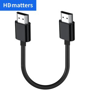 울트라 짧은 HDMI 케이블 4K 20CM HDMI 1.4 케이블 남성-HDMI 남성 코드 Apple TV PS5 Xbox 시리즈 X PS4 pro HDTV 용 HDMI 리드