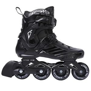 성인 롤러 스케이트 신발 EU 35 ~ 46 여성용 인라인 스케이트 신발 남성용 4 바퀴 운동화 PU 휠 Slalom Patines 1 쌍