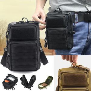 방수 야외 전술 몰리 허리 가방 하이킹 여행 슬링 배낭 허리 팩 숄더 백 파우치