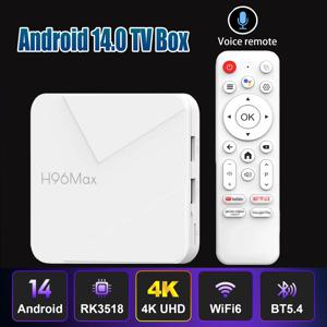H96 안드로이드 14 TV 박스 RK3518 2.4G 5G Wifi6 BT 3D HD