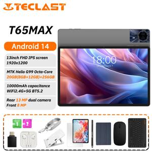 Teclast T65MAX 태블릿 MTK G99 옥타 코어 13인치 FHD 1920x1200IPS 8GB RAM 256GB ROM 안드로이드 14 10000mAh 13MP+8MP WIFI2.4G+5G BT5.2