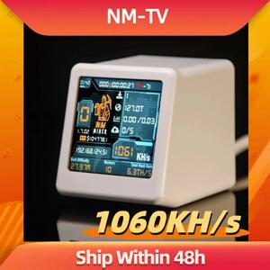 컴퓨터 괴짜를위한 솔로 복권 BTC 광부 스마트 TV Hashrate1060KH/s ESP32 선물 홈 자동 데스크탑 시계 낮은 전력 소비