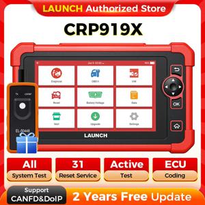 새로운 출시 X431 CRP919X BT Obd2 스캐너 자동차 진단 도구 자동차 CANFD DOIP ECU 코딩 OBDII Professional Free Shpping
