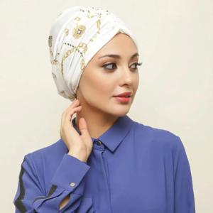 이슬람 인스턴트 터번 Abaya Hijab Undercap Abayas Hijabs 모자 여성용 저지 이슬람 드레스 여성 Turbans Crinkle Head Wrap Scar