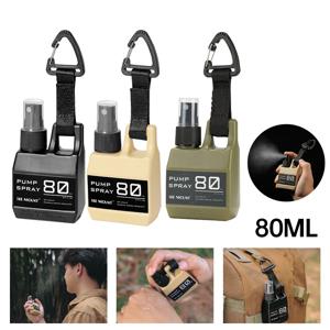 1-5PCS 야외 미니 미세 안개 스프레이 병 미니 리필 스프레이 병 후크 가제트와 휴대용 알코올 향수 컨테이너