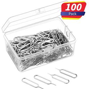 100/10Pcs 금속 꺼내기 Sim 카드 트레이 아이폰 14 13에 대 한 범용 전화에 대 한 오픈 핀 바늘 키 도구 SamSung Xiaomi Apple IPad