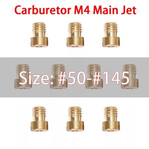 10PCS M4 메인 제트 4mm 기화기 제트 GY6 50cc 139QMB 스쿠터 오토바이 PWK Mikuni Keihin 기화기 CVK PZ19 라운드 헤드