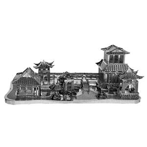 소주 정원 3D 금속 퍼즐 모델 키트 어린이를위한 DIY 레이저 컷 퍼즐 퍼즐 장난감