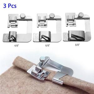 형제 가수 Janome Babylock Juki Juki 재봉틀 악세사리, 국내 재봉틀, 노루발 말림 밑단 발, 3 개